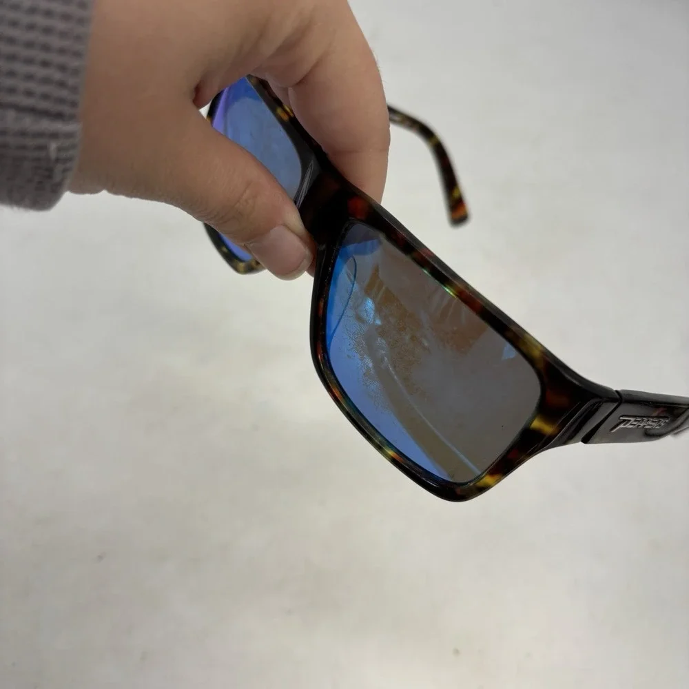 Peppers Flow Masters Polarized Sunglasses LP4602-5 Kahuna Blue Lens Brown Frame
